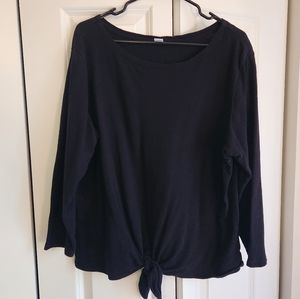 Women' Long Sleeve Front Tie Shirt